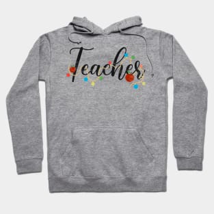 Teacher Christmas Lights Hoodie